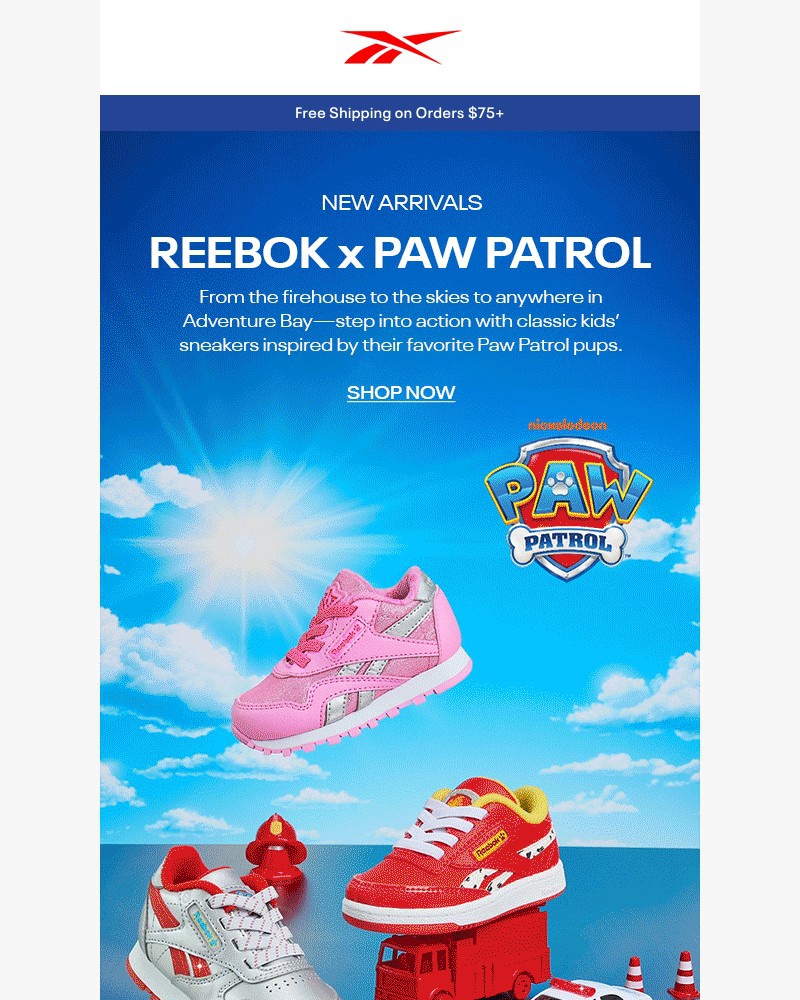 Screenshot of email with subject /media/emails/just-dropped-reebok-x-paw-patrol-d8dc04-cropped-9f87c0e9.jpg