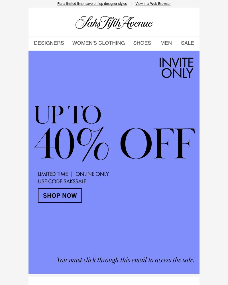 Screenshot of email with subject /media/emails/just-for-you-heres-private-access-to-up-to-40-off-e0bee1-cropped-96773be5.jpg