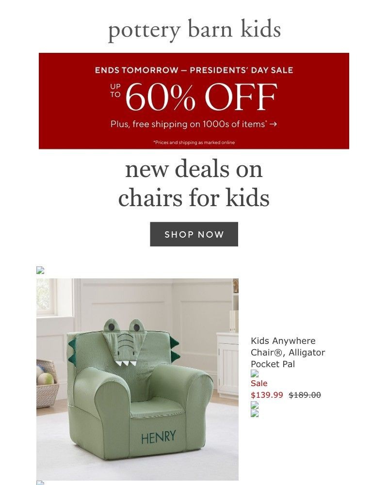 Screenshot of email with subject /media/emails/just-in-new-deals-on-chairs-for-kids-presidents-day-deals-end-tomorrow-207d24-cro_ZLoIu4U.jpg