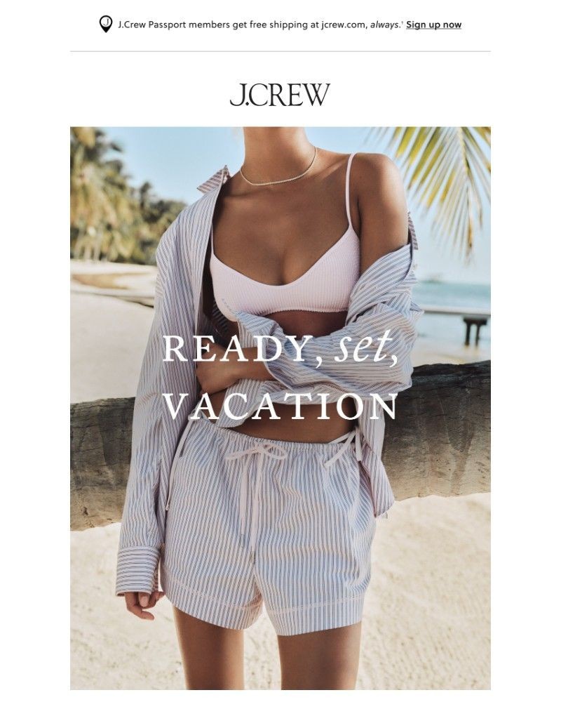 Screenshot of email sent to a J.Crew Newsletter subscriber
