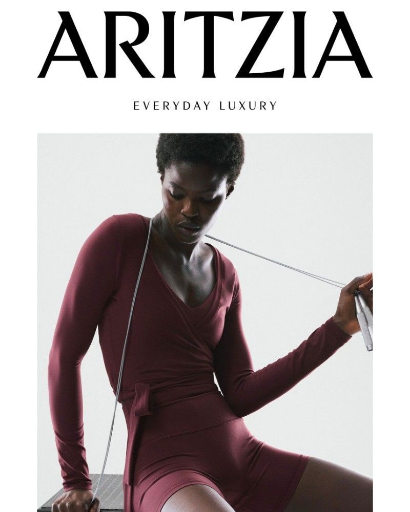 Screenshot of email sent to a Aritzia Newsletter subscriber