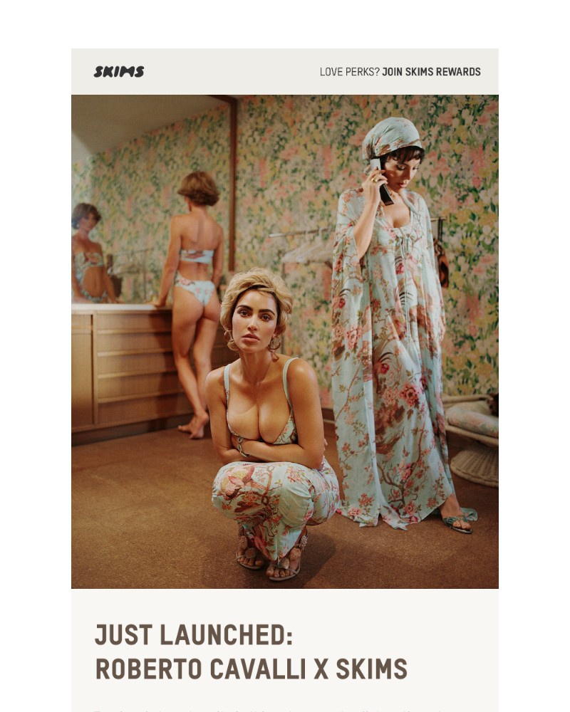 Screenshot of email with subject /media/emails/just-launched-roberto-cavalli-x-skims-9881bb-cropped-f72f3c44.jpg