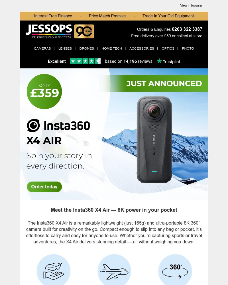Screenshot of email with subject /media/emails/just-launched-the-insta360-x4-air-is-here-e0e27d-cropped-b07537a0.jpg
