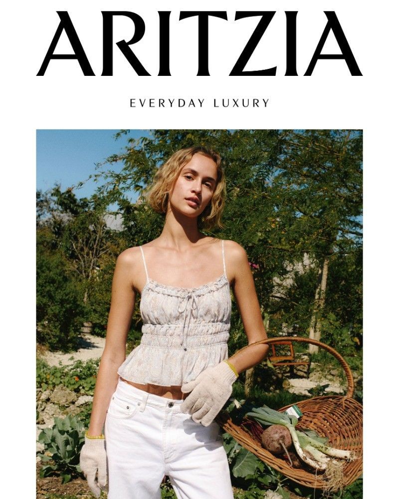 Screenshot of email sent to a Aritzia Newsletter subscriber