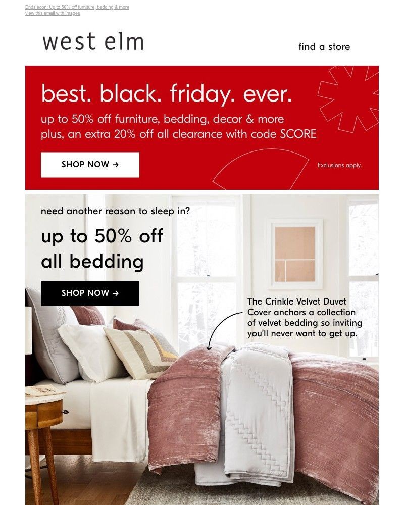Screenshot of email with subject /media/emails/just-wow-up-to-50-off-all-bedding-e60df6-cropped-ef1331df.jpg