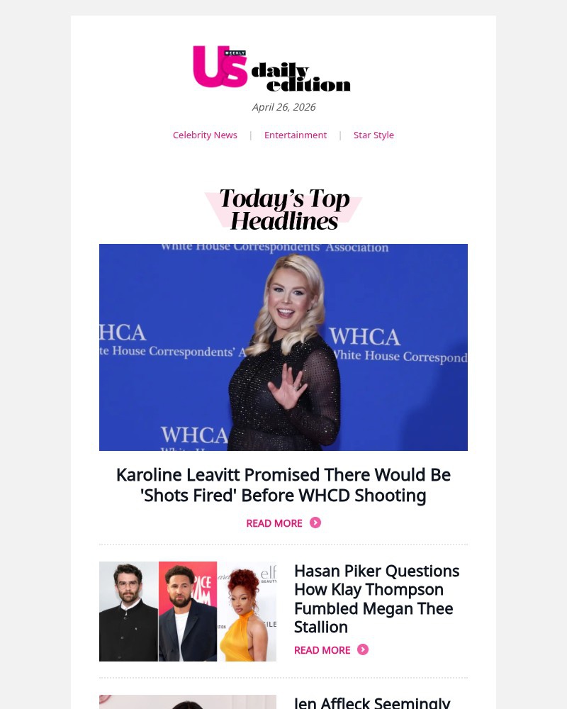 Screenshot of email with subject /media/emails/karoline-leavitt-promised-there-would-be-shots-fired-before-whcd-shooting-f88276-_smPQYYr.jpg