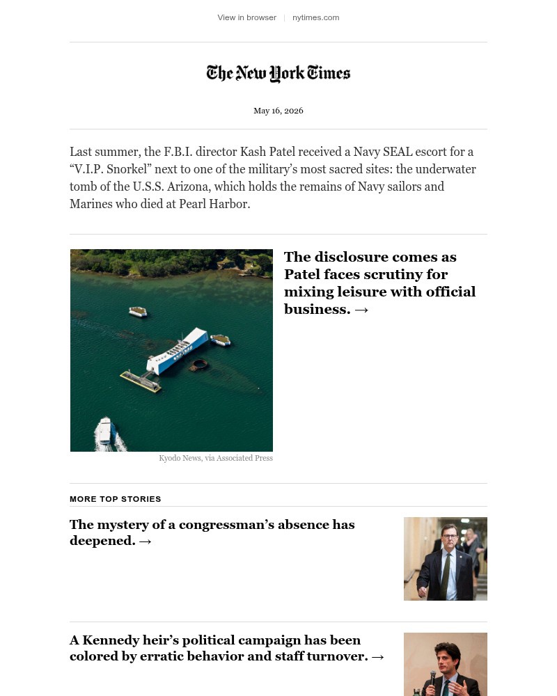 Screenshot of email with subject /media/emails/kash-patels-vip-snorkel-at-pearl-harbor-raises-new-ethical-issues-dbb673-cropped-dac978d0.jpg