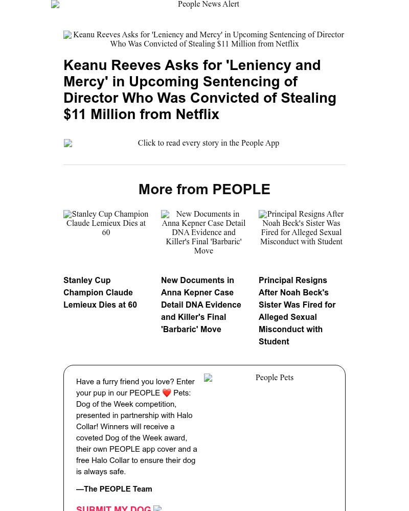 Screenshot of email with subject /media/emails/keanu-reeves-asks-for-leniency-and-mercy-in-upcoming-sentencing-of-director-who-w_lsrfWg4.jpg