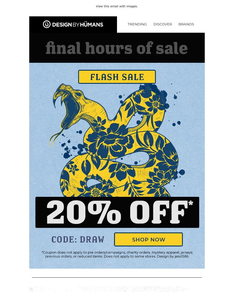 Screenshot of email with subject /media/emails/keep-calm-draw-on-20-ends-soon-bb9af5-cropped-ed5e66bb.jpg