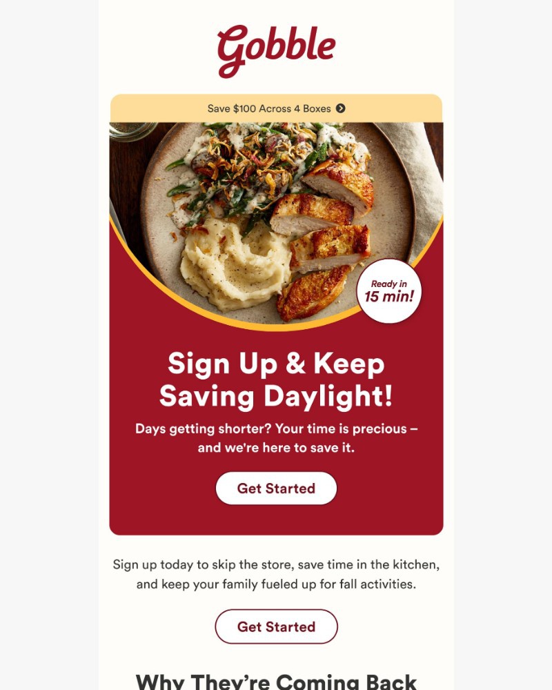 Screenshot of email sent to a Gobble Cart abandoner