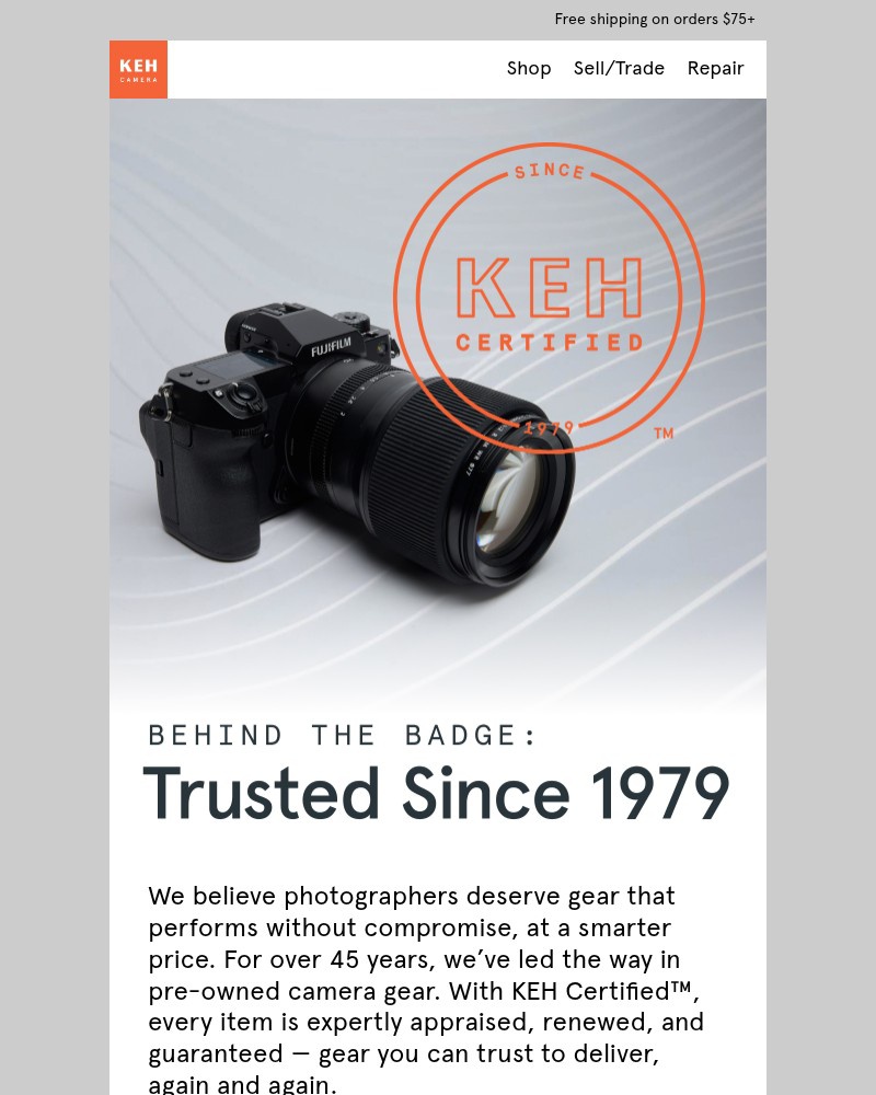 Screenshot of email with subject /media/emails/keh-certifiedtm-means-better-gear-guaranteed-42c20f-cropped-711acfdf.jpg