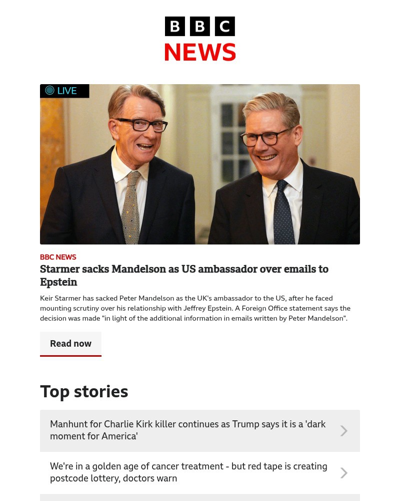 Screenshot of email with subject /media/emails/keir-starmer-sacks-peter-mandelson-manhunt-for-charlie-kirk-killer-continues-post_6Qvwc0w.jpg