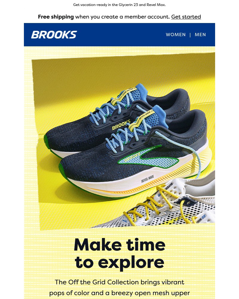 Screenshot of email sent to a Brooks Newsletter subscriber