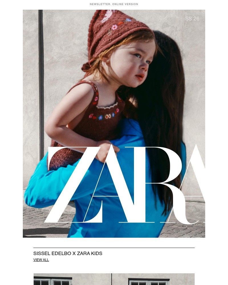 Screenshot of email sent to a Zara Registered user