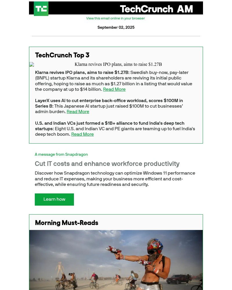 Screenshot of email with subject /media/emails/klarna-revives-ipo-plans-aims-to-raise-127b-4183c9-cropped-e458b978.jpg