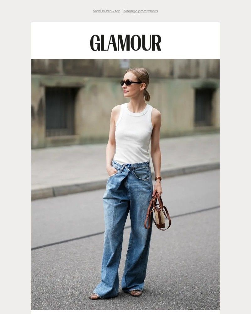 Screenshot of email sent to a Glamour Newsletter subscriber