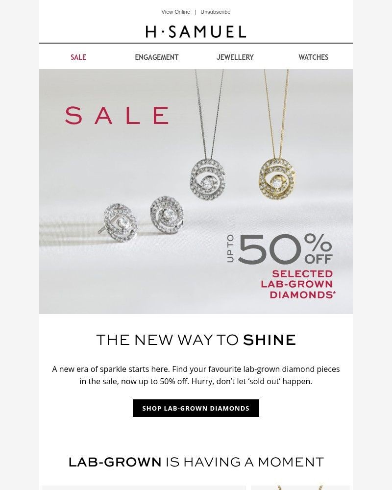 Screenshot of email with subject /media/emails/lab-grown-diamonds-are-having-a-moment-2e5f9d-cropped-681407a3.jpg