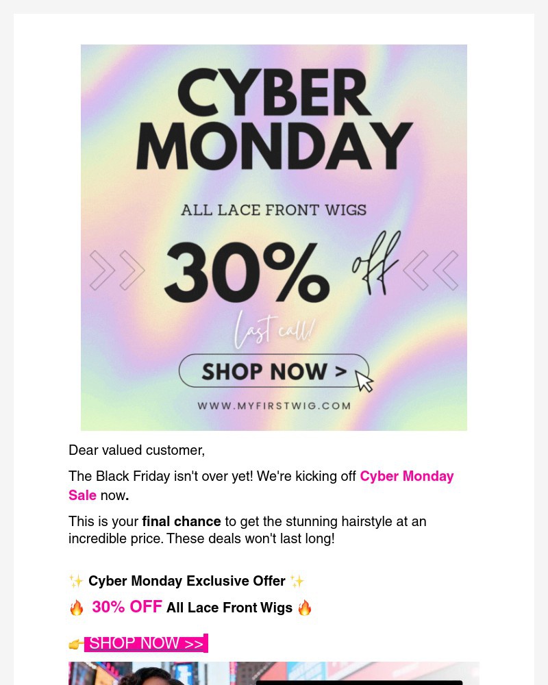 Screenshot of email with subject /media/emails/last-24-hours-biggest-sale-30-off-all-lace-front-wigswhy-wait-f728c9-cropped-5e8e18b5.jpg