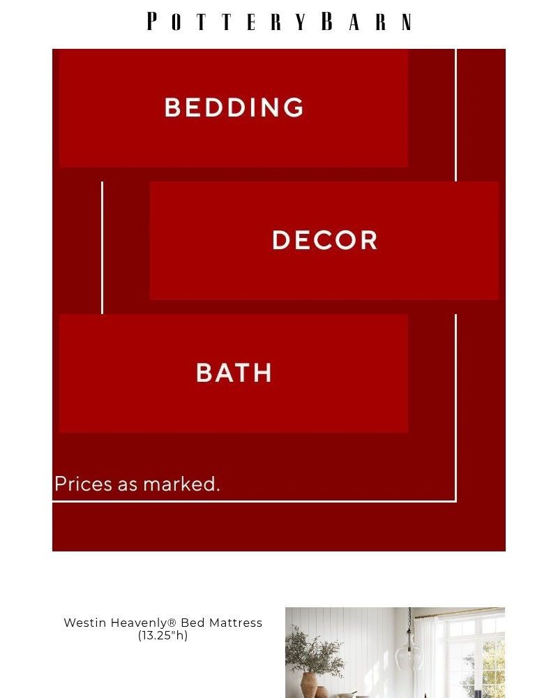 Screenshot of email sent to a Pottery Barn Cart abandoner
