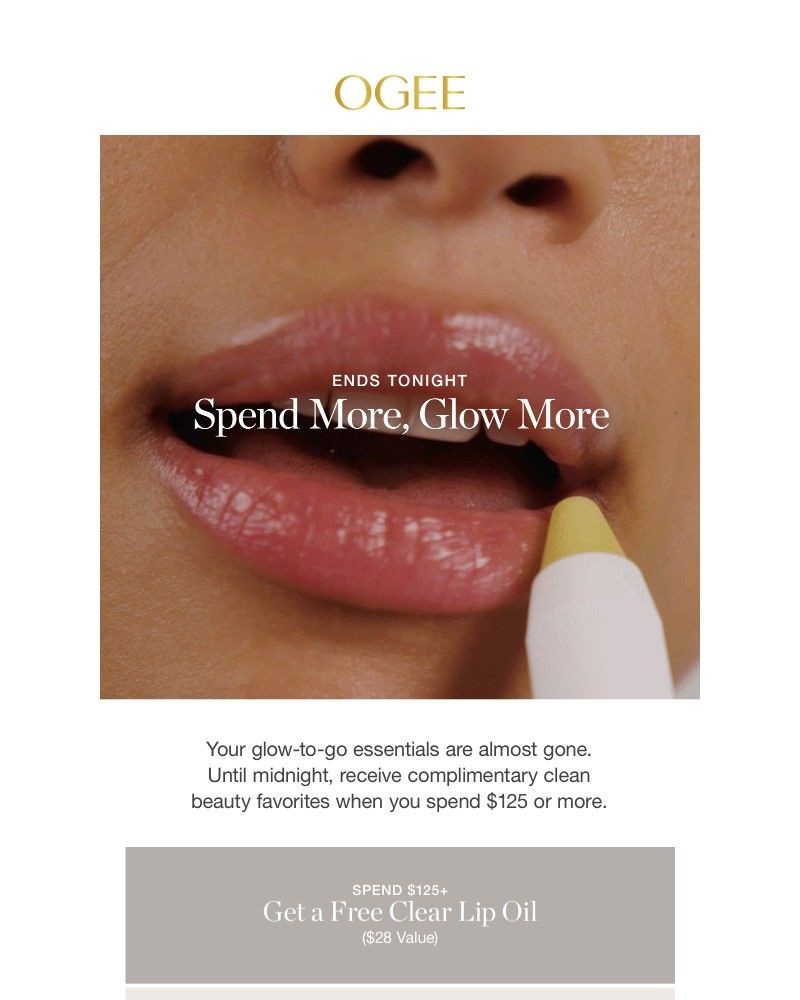 Screenshot of email sent to a Ogee Newsletter subscriber