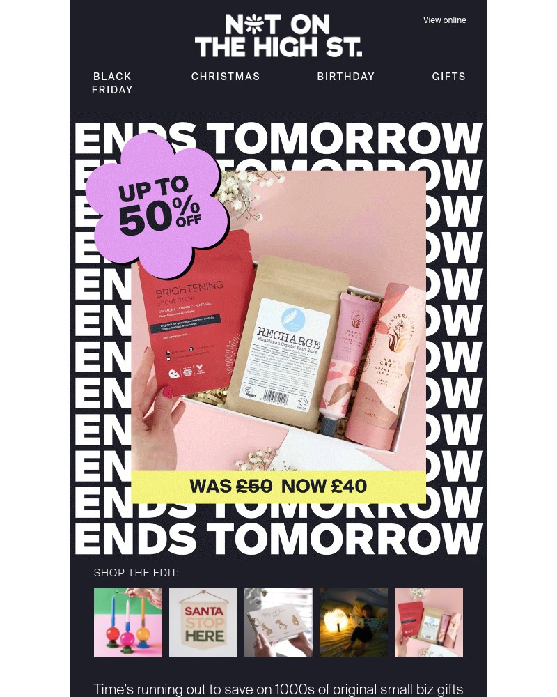 Screenshot of email with subject /media/emails/last-call-for-up-to-50-off-unique-gifts-treats-fd2a59-cropped-7e3afa15.jpg