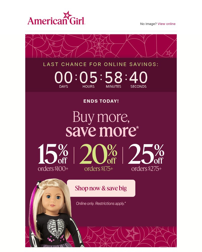 Screenshot of email with subject /media/emails/last-call-up-to-25-off-6c074d-cropped-11173fc6.jpg