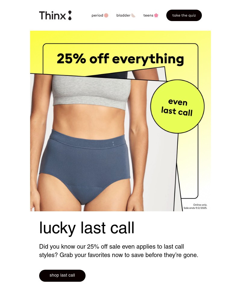 Screenshot of email with subject /media/emails/last-calls-on-extra-sale-5a3bac-cropped-b0ea95c7.jpg
