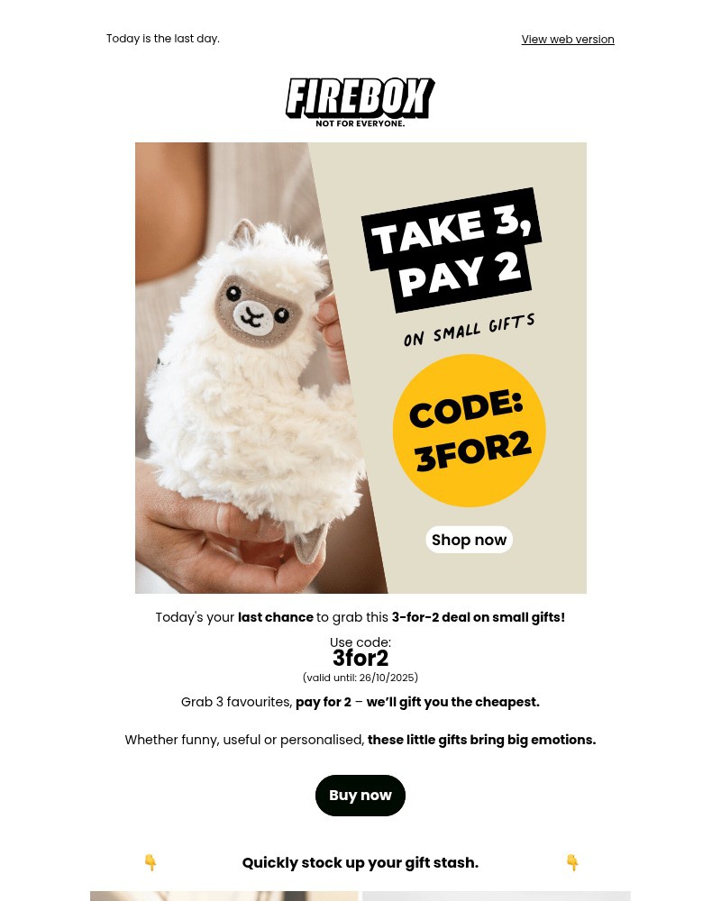 Screenshot of email with subject /media/emails/last-chance-3-for-2-on-small-gifts-55d3cb-cropped-32a69887.jpg