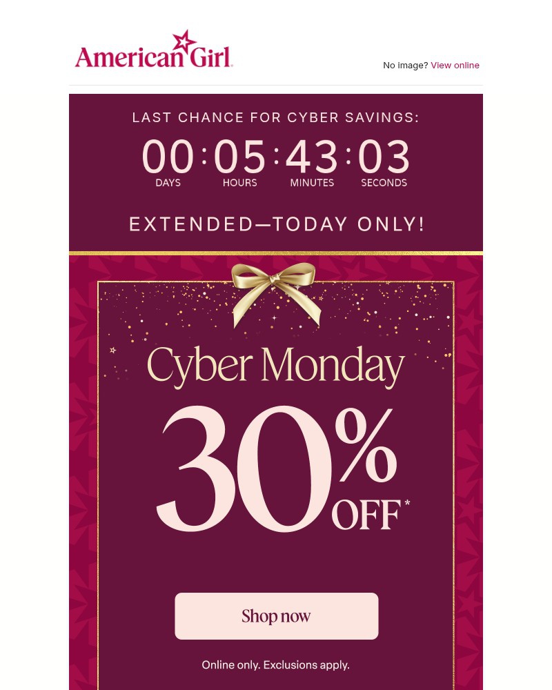 Screenshot of email with subject /media/emails/last-chance-30-offincluding-fave-dolls-7f6abe-cropped-2c3dd0e4.jpg