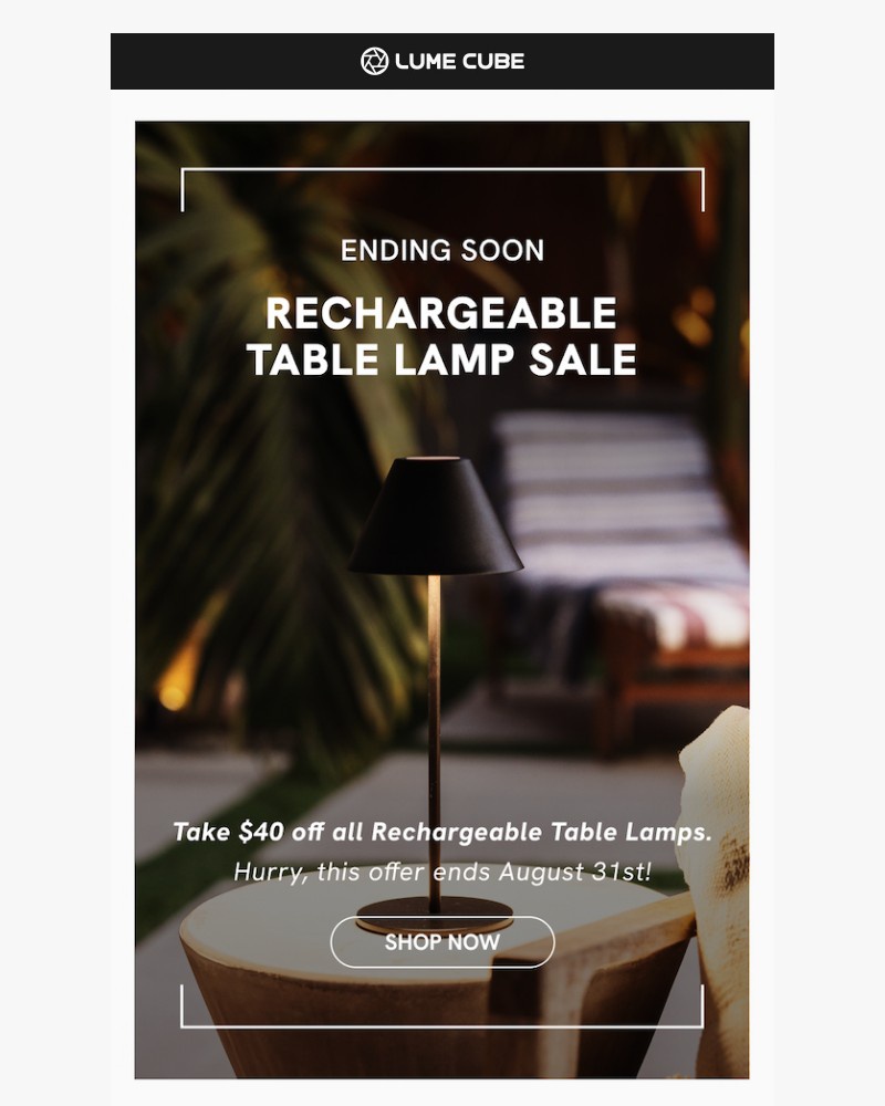 Screenshot of email with subject /media/emails/last-chance-40-off-rechargeable-table-lamps-462b7b-cropped-7f45d528.jpg
