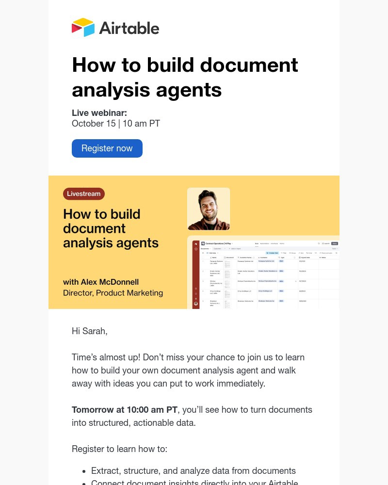 Screenshot of email with subject /media/emails/last-chance-build-your-first-document-analysis-agents-live-demo-ae80fb-cropped-e5a46fbd.jpg