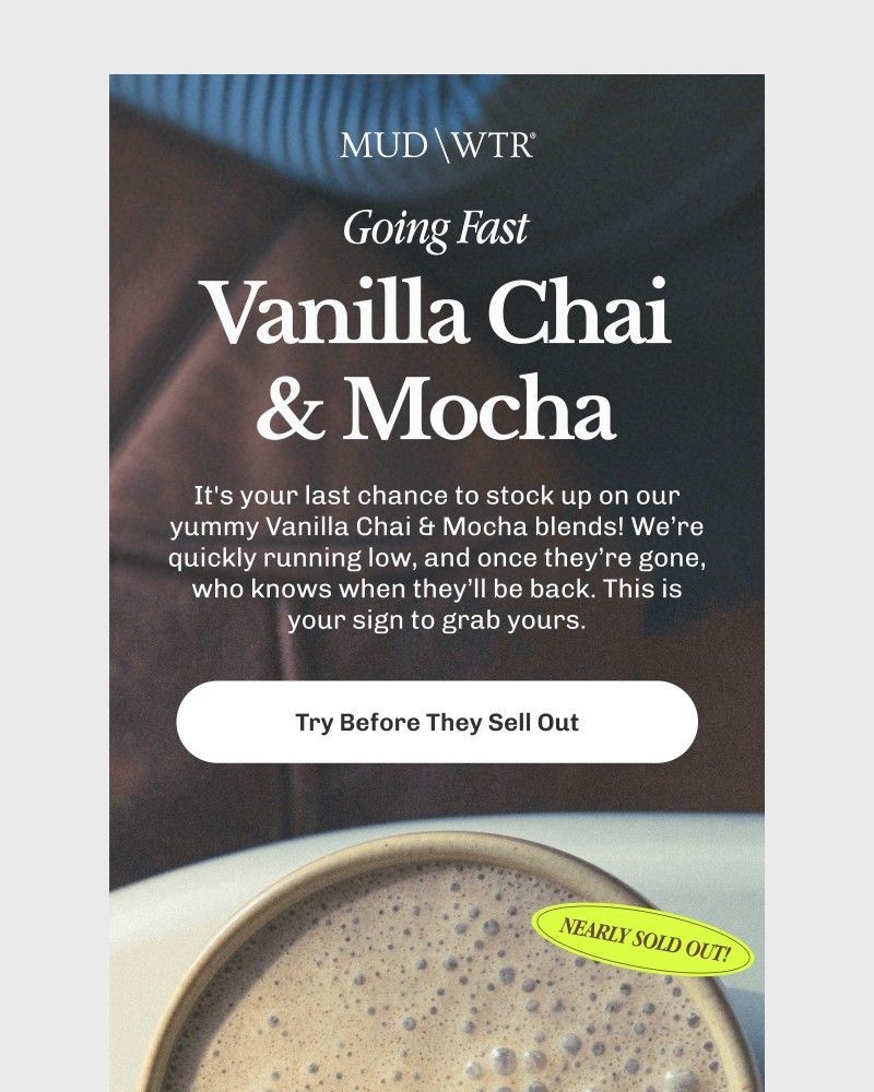 Screenshot of email sent to a MUD/WTR Newsletter subscriber