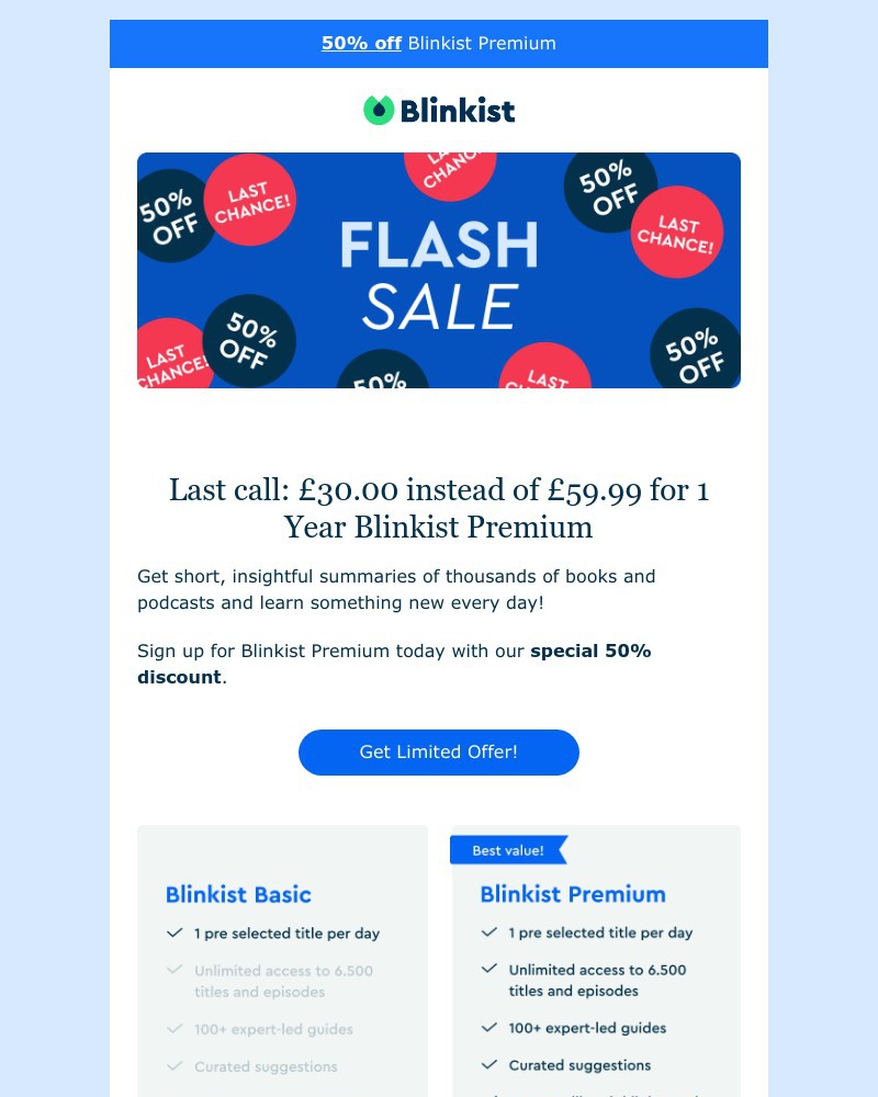 Screenshot of email with subject /media/emails/last-chance-flash-sale-50-off-blinkist-premium-b5e5d4-cropped-6c09abe1.jpg