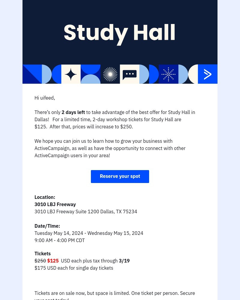 Screenshot of email with subject /media/emails/last-chance-for-early-bird-pricing-for-study-hall-cb9c33-cropped-af78e562.jpg