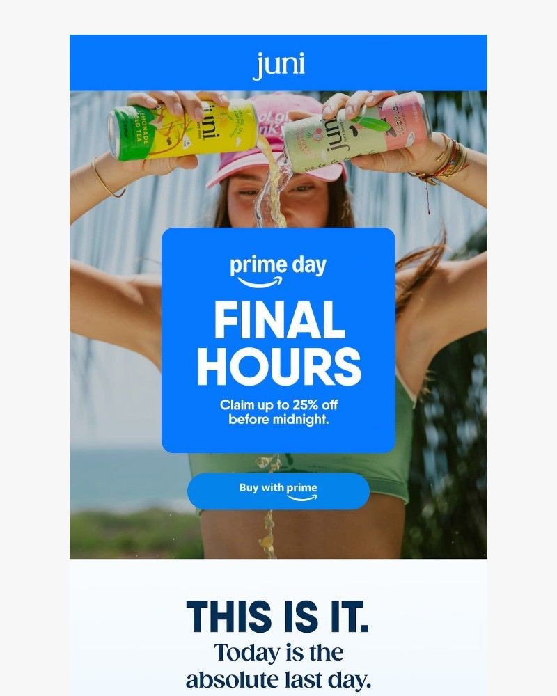 Screenshot of email sent to a Juni Newsletter subscriber
