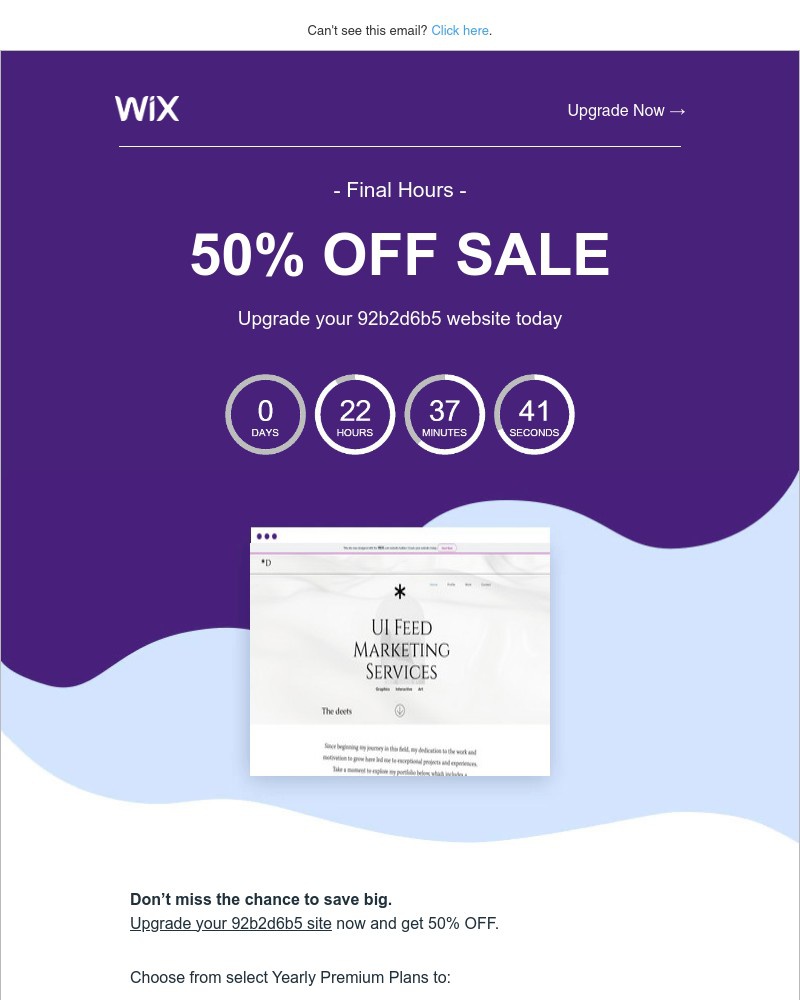 Screenshot of email with subject /media/emails/last-chance-save-50-when-you-upgrade-your-92b2d6b5-website-391993-cropped-4ae64539.jpg