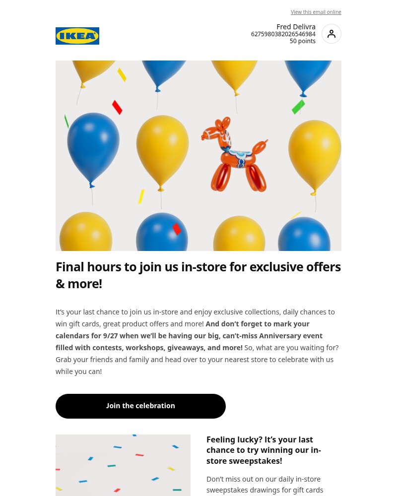 Screenshot of email with subject /media/emails/last-chance-to-celebrate-our-40th-in-the-us-with-exclusive-offers-b77fa8-cropped-d1307925.jpg
