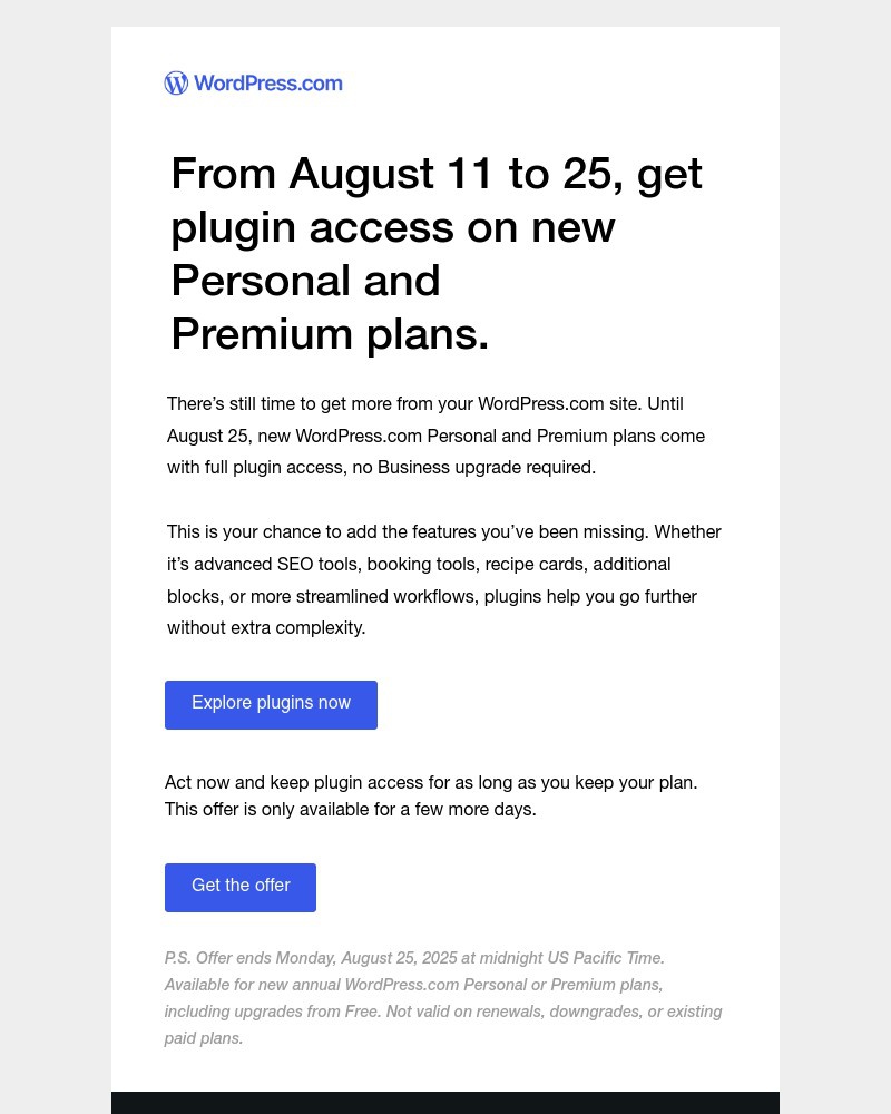 Screenshot of email with subject /media/emails/last-chance-unlock-plugin-access-on-personal-and-premium-plans-f82b28-cropped-9e5fe706.jpg