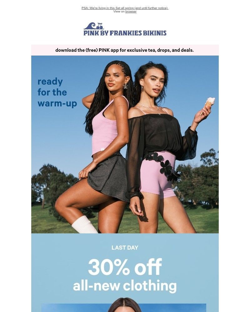 Screenshot of email sent to a Victoria's Secret Newsletter subscriber