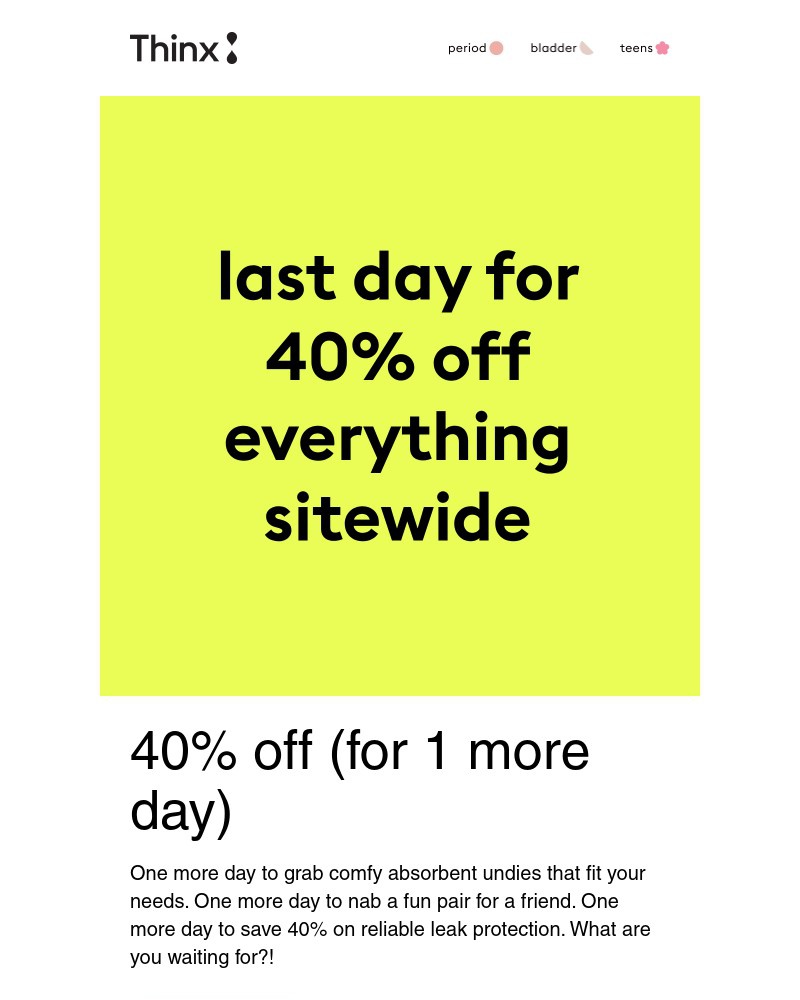 Screenshot of email with subject /media/emails/last-day-40-off-sitewide-0bde40-cropped-69d036d7.jpg