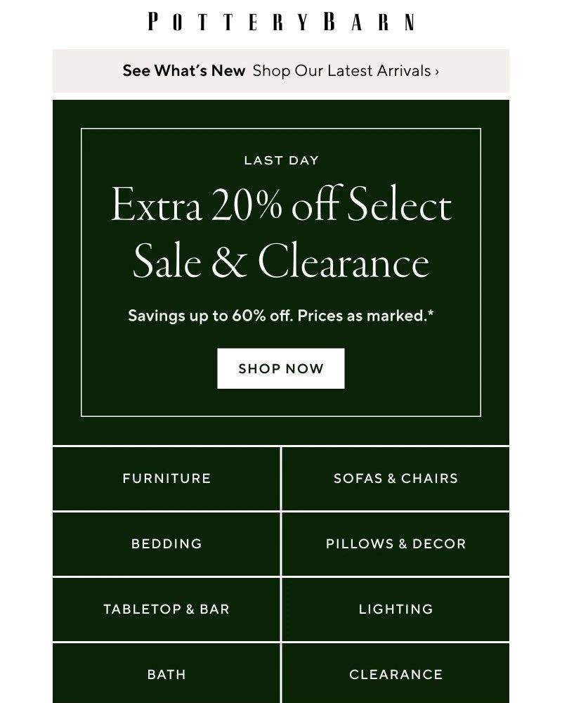 Screenshot of email with subject /media/emails/last-day-extra-20-off-clearance-2348b2-cropped-8d7b15ad.jpg