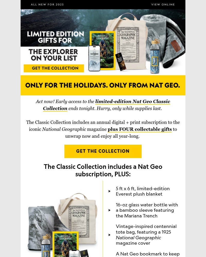 Screenshot of email with subject /media/emails/last-day-for-email-exclusive-access-get-the-nat-geo-classic-collection-before-its_78YBJiH.jpg
