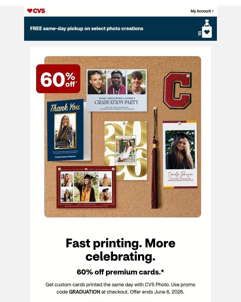Screenshot of email sent to a CVS Newsletter subscriber