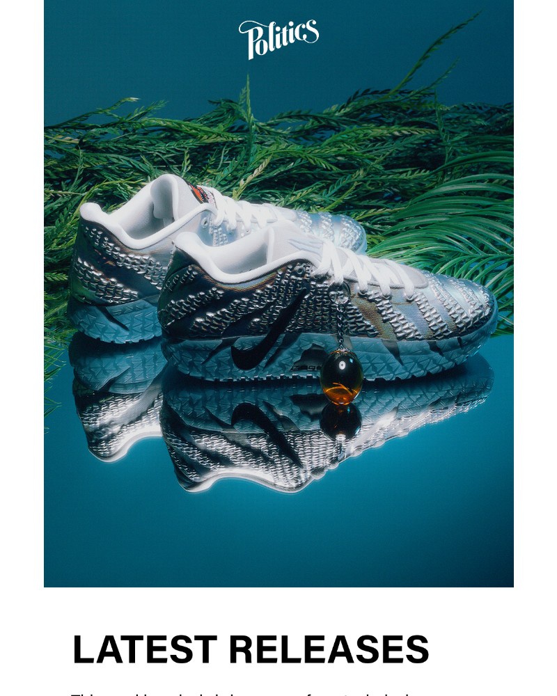 Screenshot of email sent to a Sneaker Politics Newsletter subscriber
