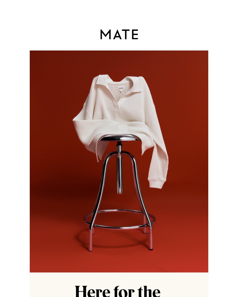 Screenshot of email sent to a MATE the Label Newsletter subscriber