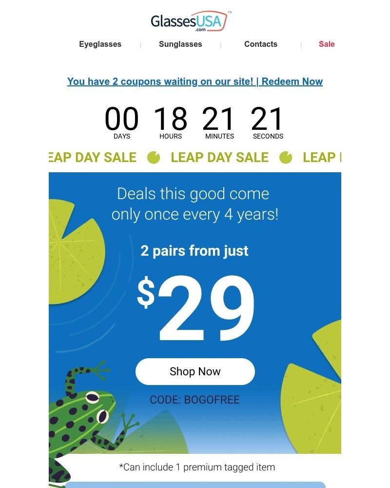 Screenshot of email with subject /media/emails/leap-day-sale-2-pairs-from-29-for-feb-29-11b918-cropped-bd42a2eb.jpg