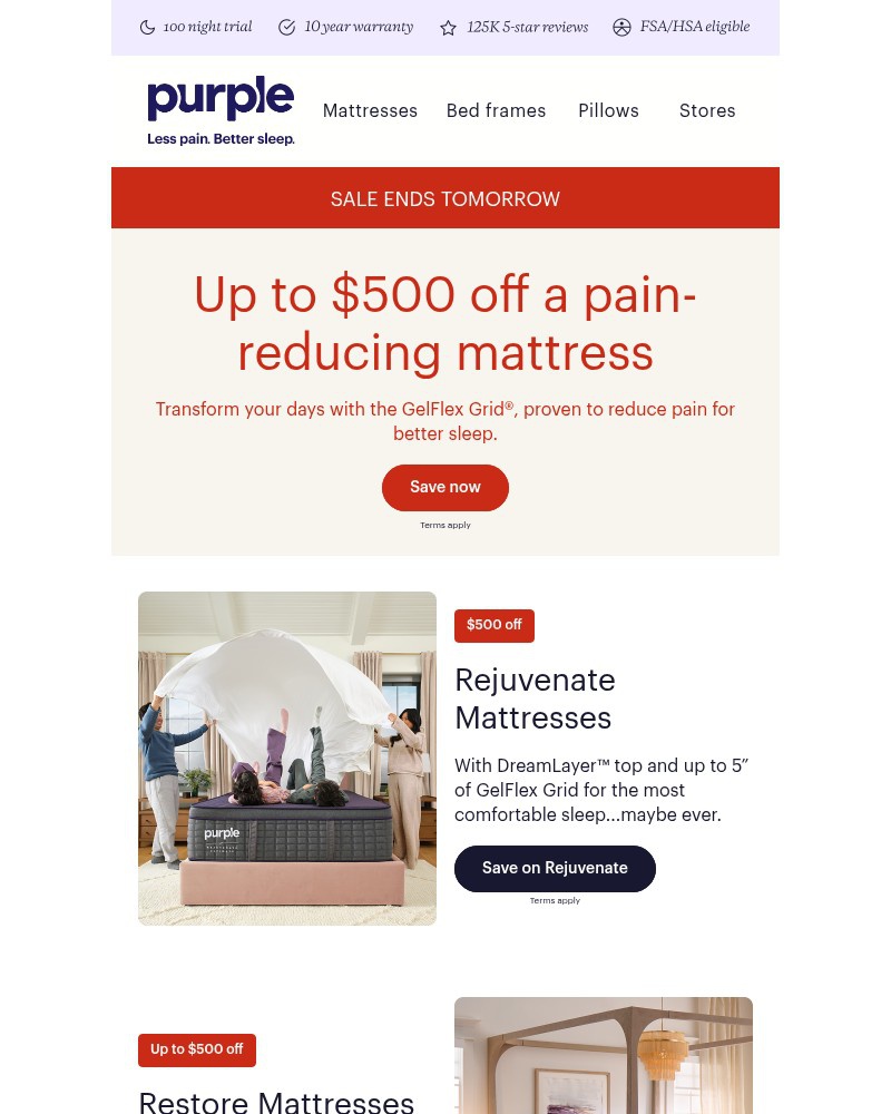 Screenshot of email with subject /media/emails/less-pain-better-price-ends-tomorrow-2949b1-cropped-49f4bb4d.jpg