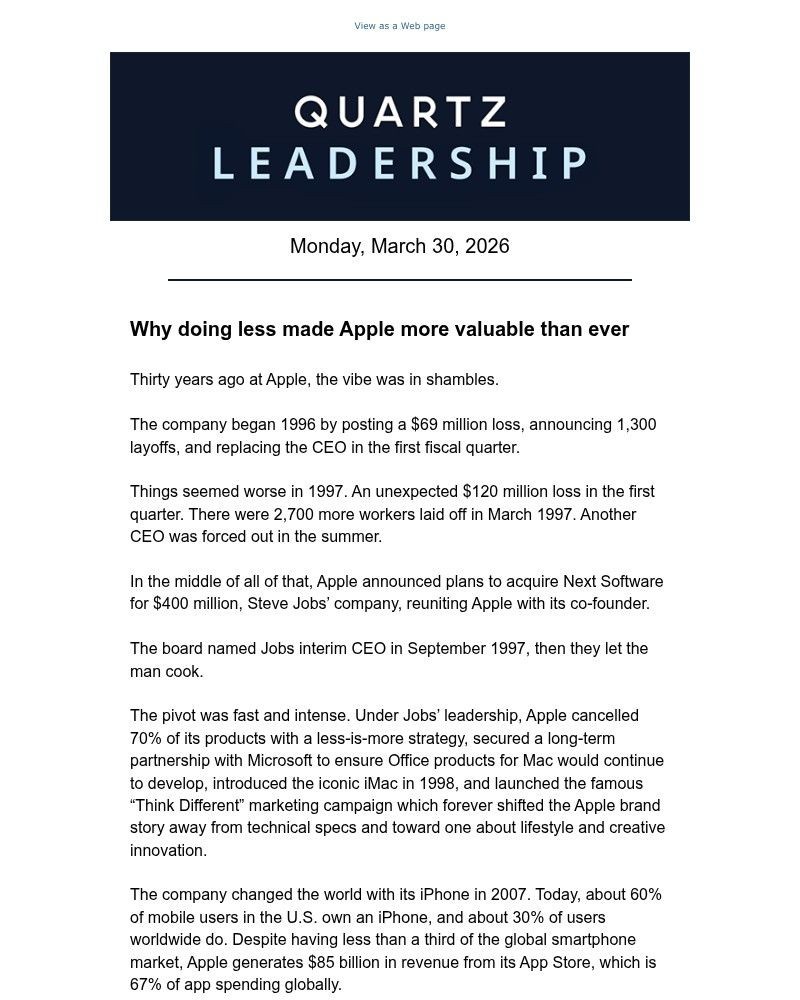 Screenshot of email with subject /media/emails/lessons-from-apples-legendary-second-act-e1abe2-cropped-63264a48.jpg