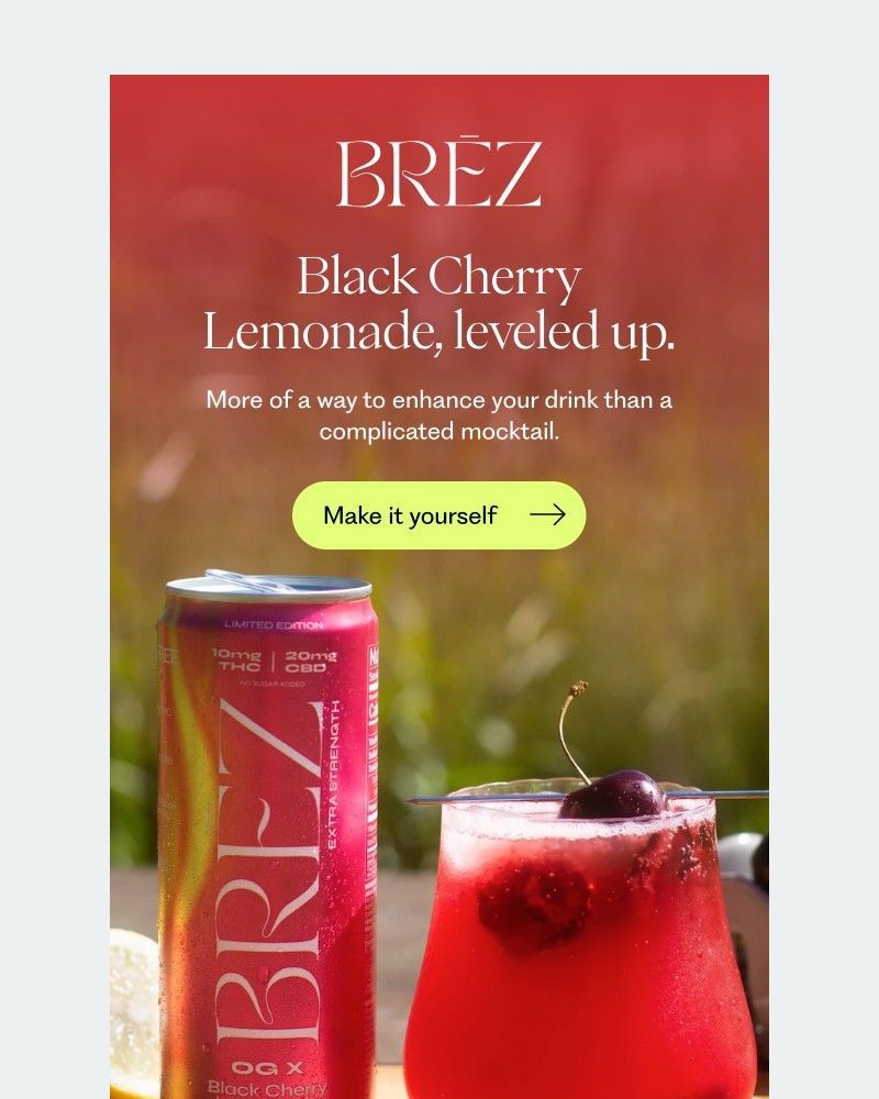 Screenshot of email sent to a Brez Newsletter subscriber