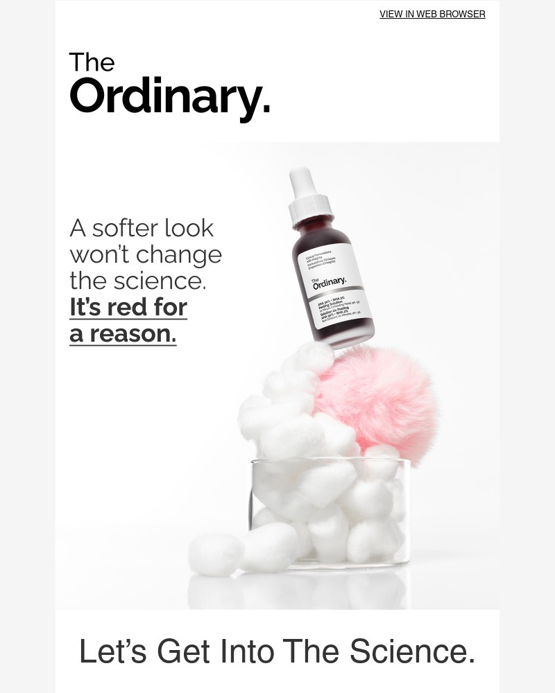 Screenshot of email sent to a The Ordinary Seller